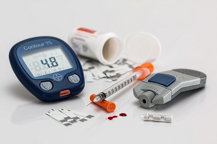 A picture of diabetes blood sugar testing apparatus